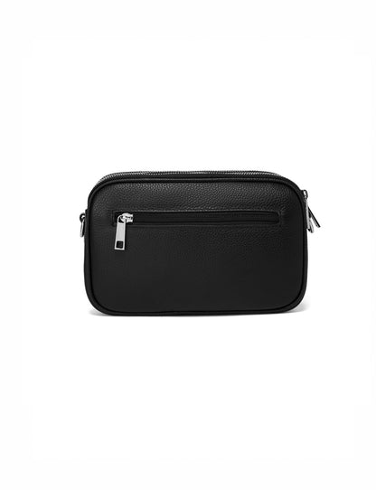 ALLY TRIPLE COMPARTMENT CROSSBODY -E1-0811A-BLK