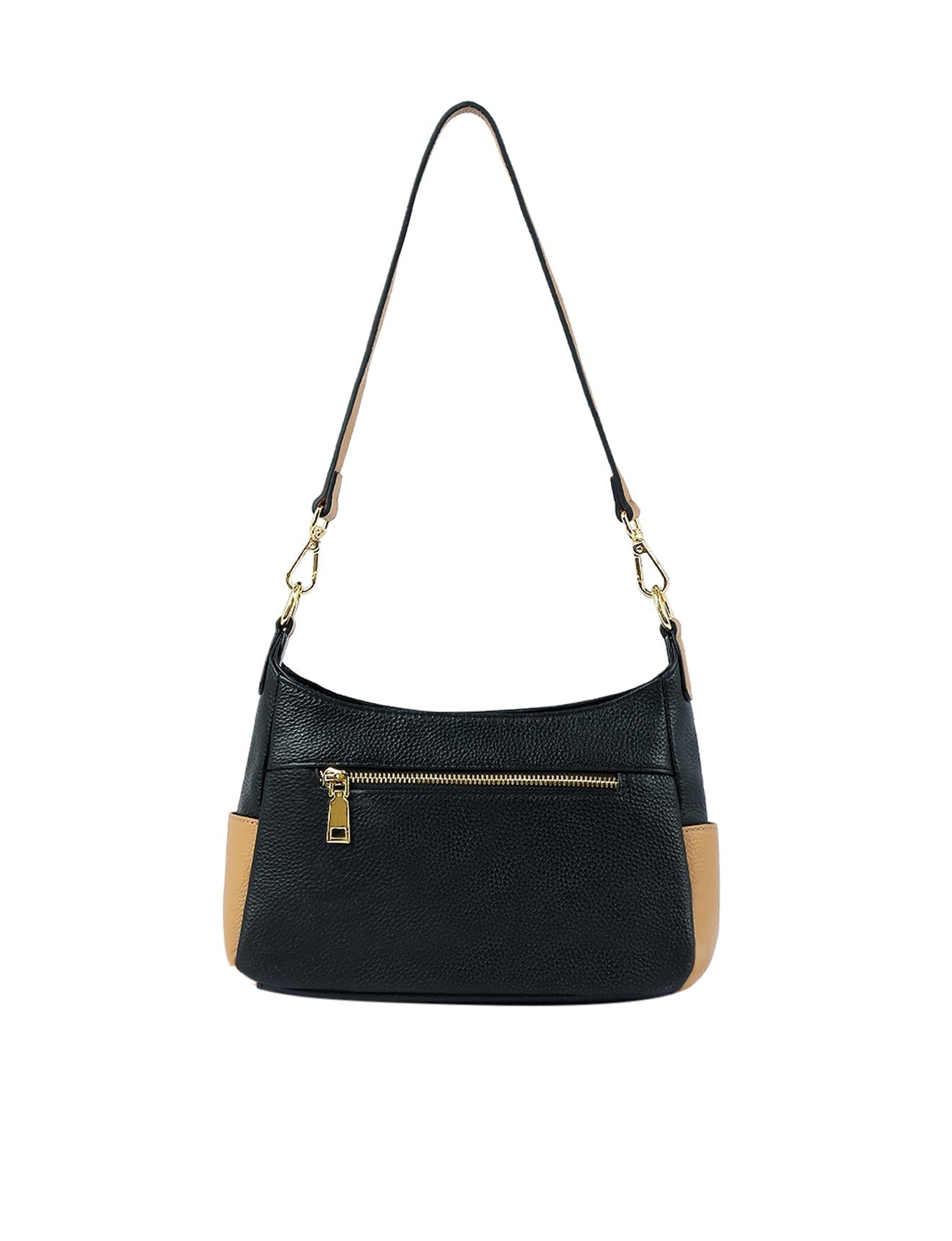 ESME LEATHER XBODY BAG- E1-0822-BLK/CAM