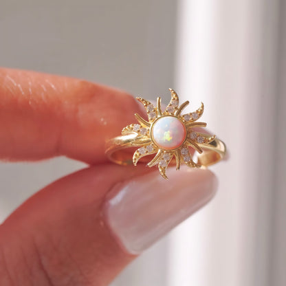 Rapunzel Opal Sun Ring