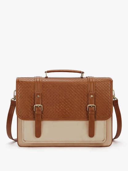 Dolce Weave Vegan Leather  Briefcase