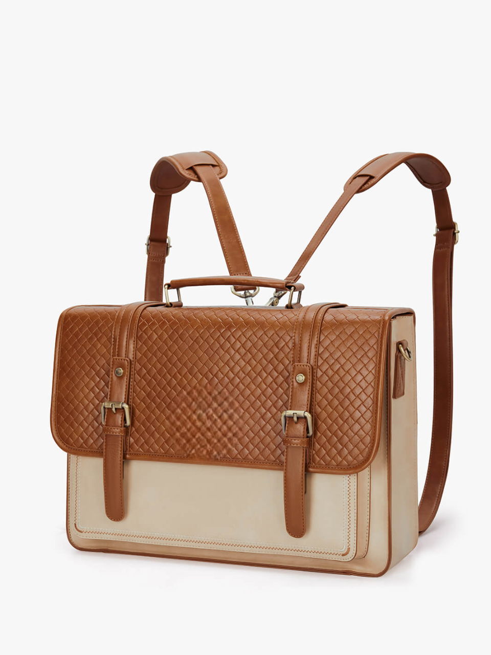 Dolce Weave Vegan Leather  Briefcase