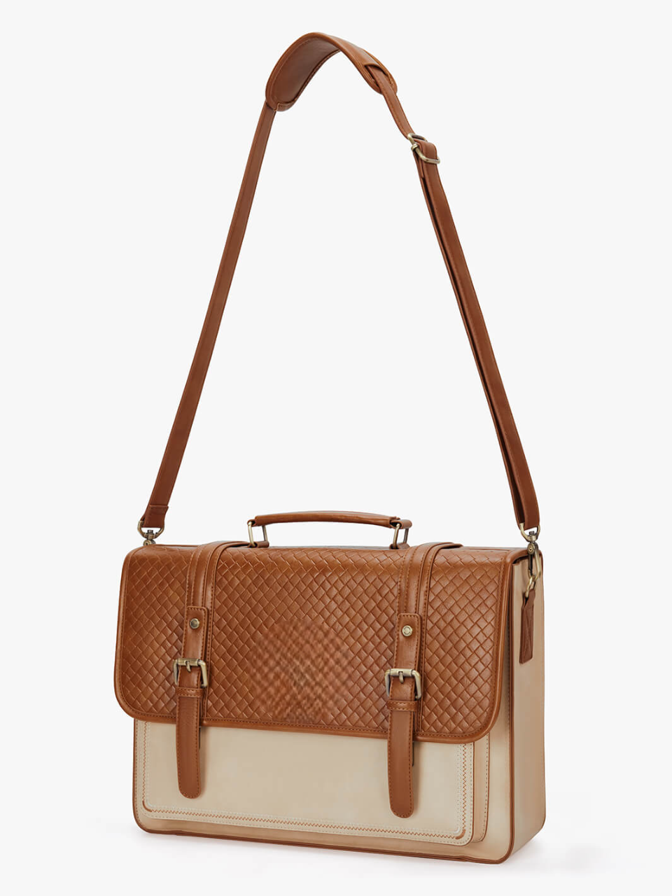 Dolce Weave Vegan Leather  Briefcase