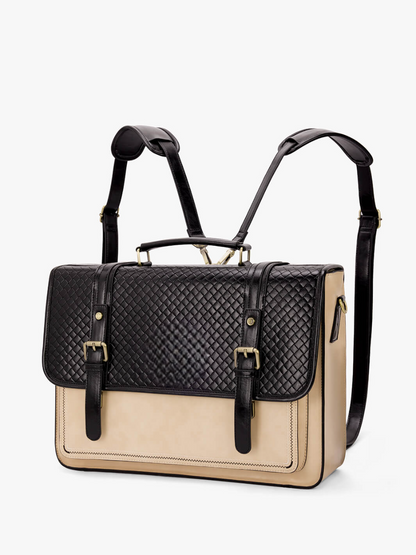 Dolce Weave Vegan Leather  Briefcase