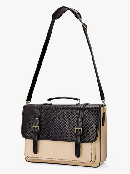 Dolce Weave Vegan Leather  Briefcase