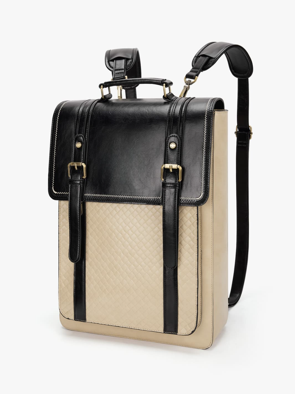 Dolce Weave Vegan Leather  Backpack