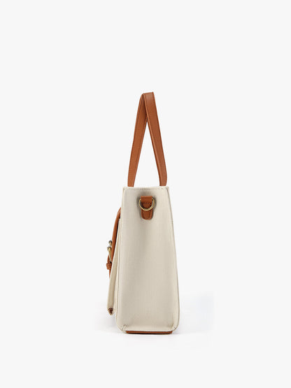 Tuxodo's Canvas Vegan Leather Tote