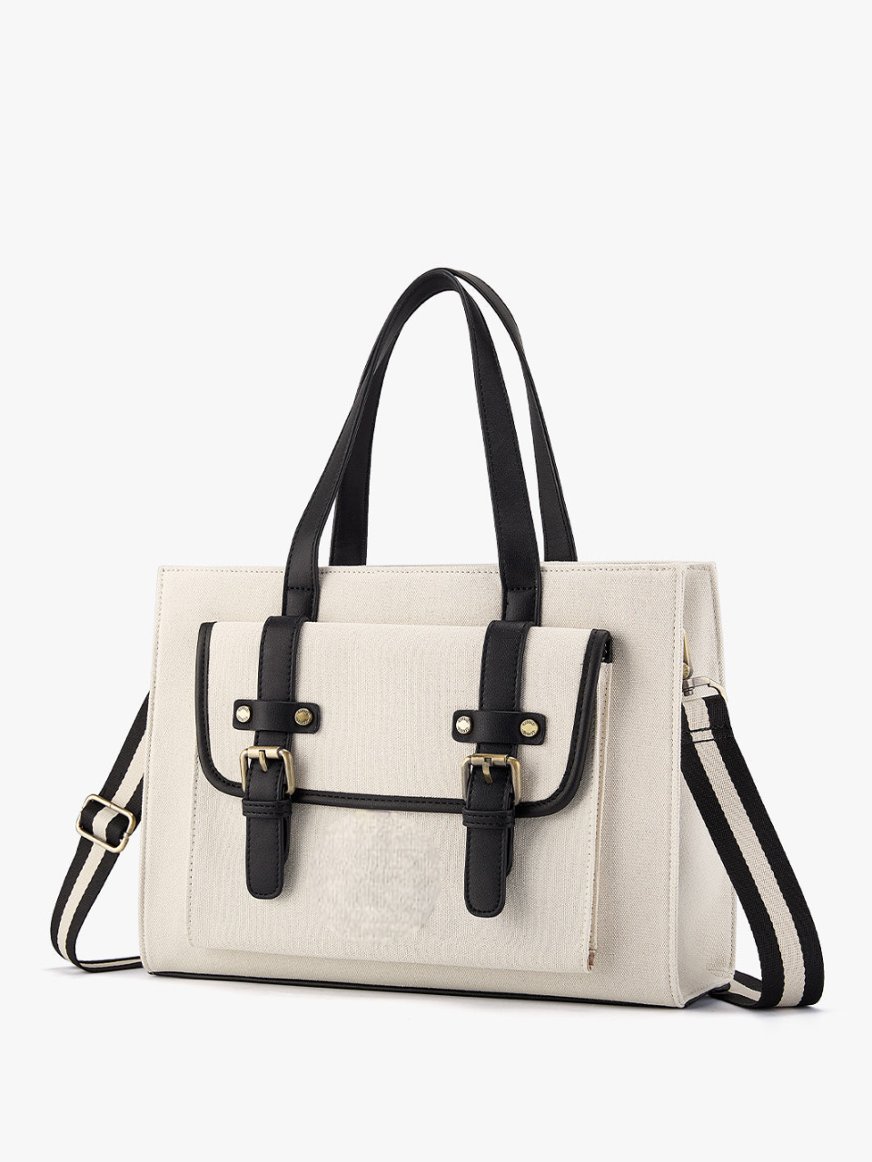 Tuxodo's Canvas Vegan Leather Tote