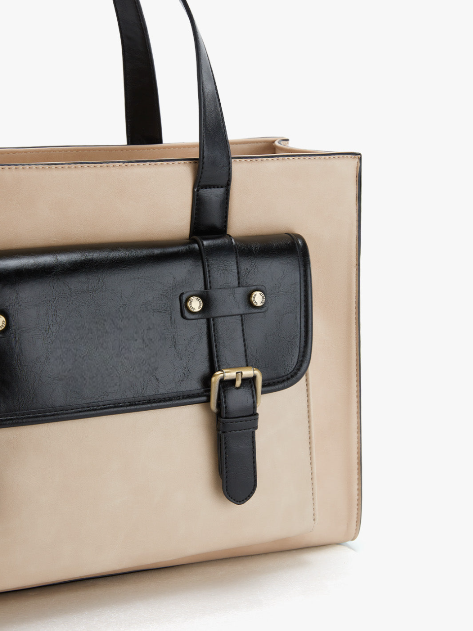 Olivia's Classic Vegan Leather Handbag Laptop Tote