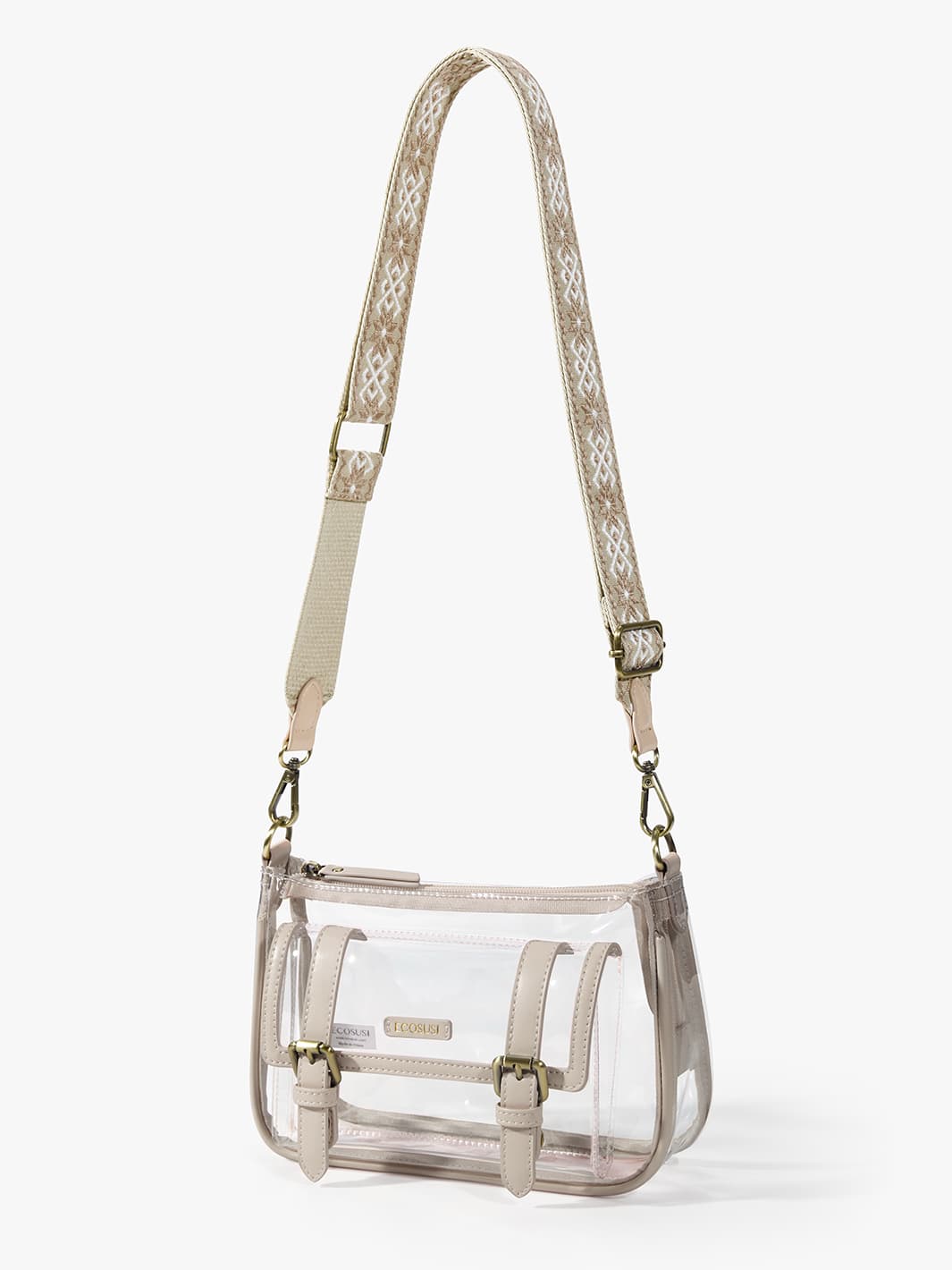 Lila's Clear Wide Strap Crossbody Bag