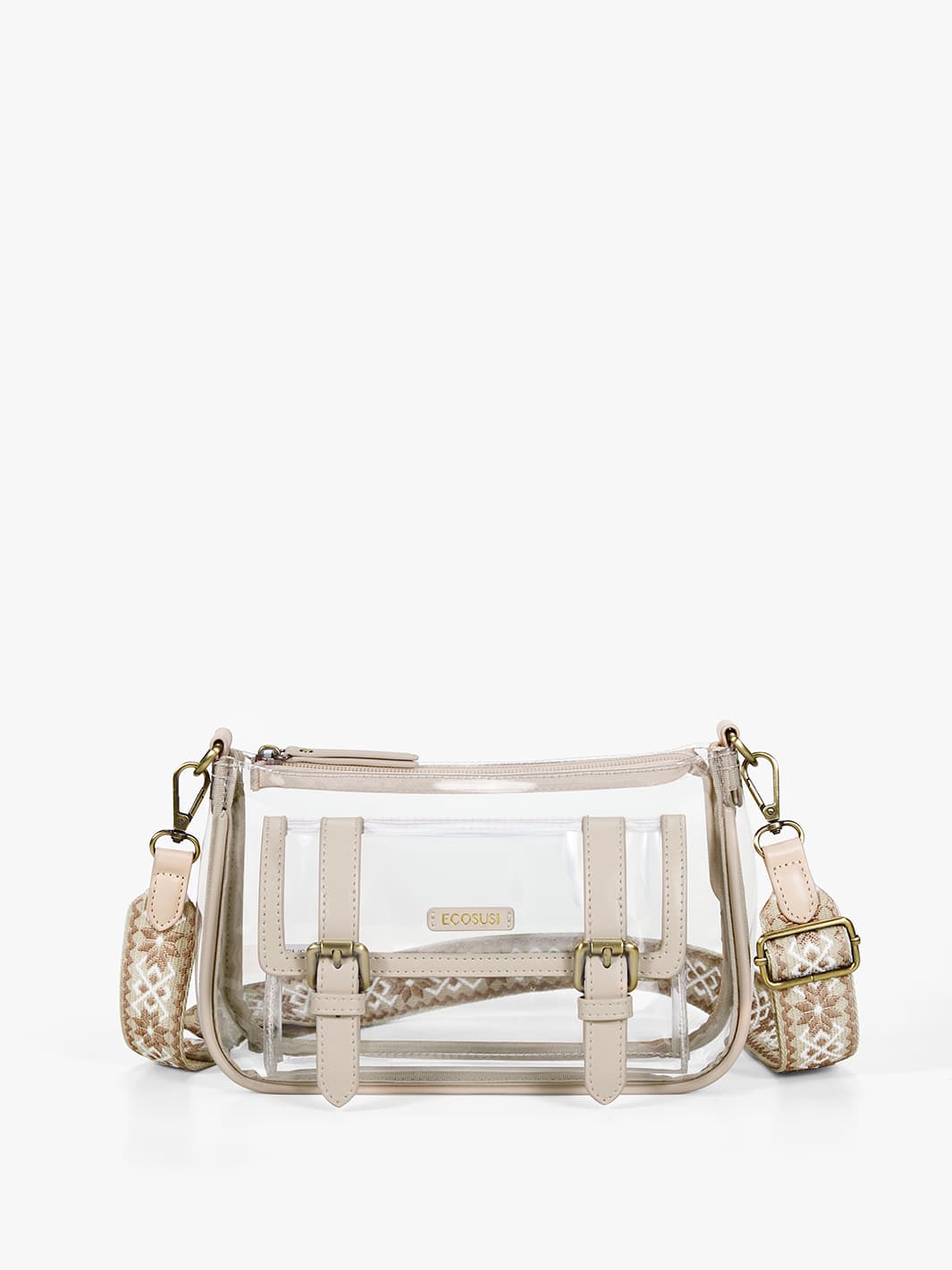 Lila's Clear Wide Strap Crossbody Bag