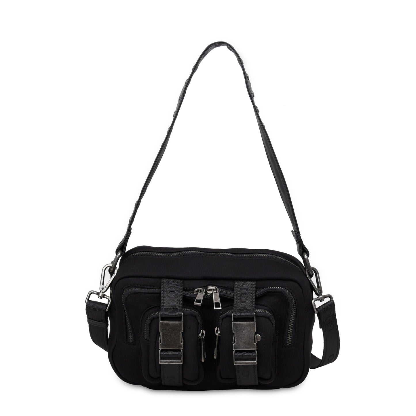 Ellie Buckle Scuba Black w. Antique Silver