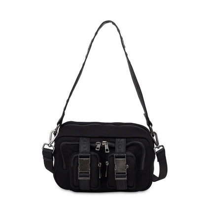 Ellie Buckle Scuba Black w. Antique Silver