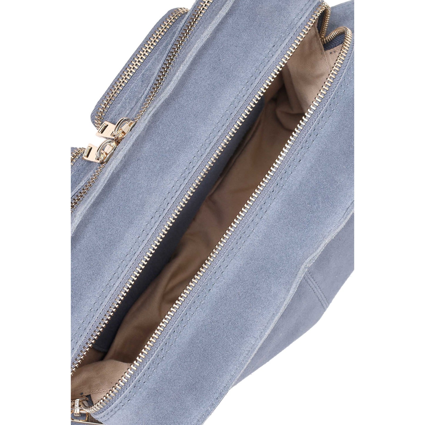 Ellie Wildlederjeans mit Gold x Message
