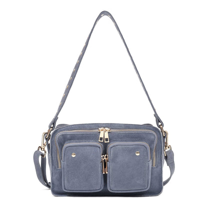 Ellie Wildlederjeans mit Gold x Message