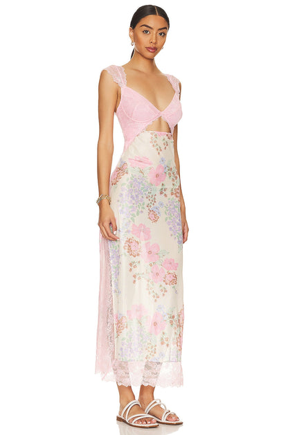 Floral Lace Maxi Dress