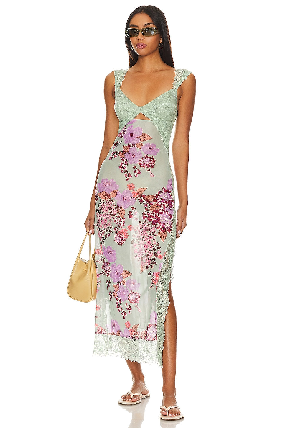 Floral Lace Maxi Dress