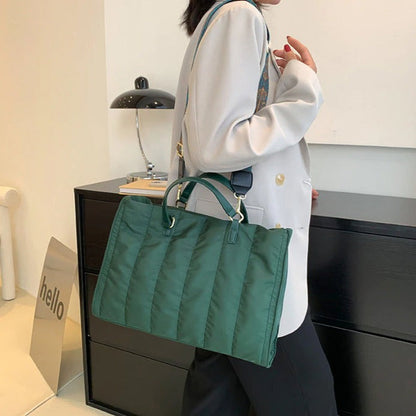 Olives Puffer Midi Tote