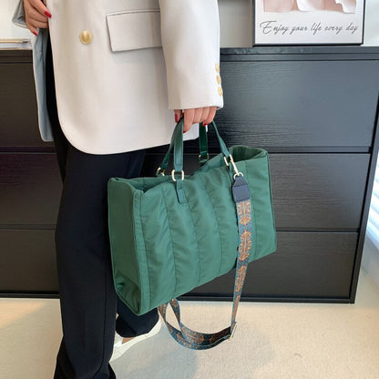 Olives Puffer Midi Tote