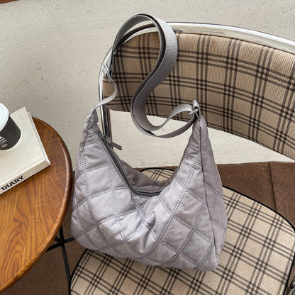 Olives Quilted Puffer Bag