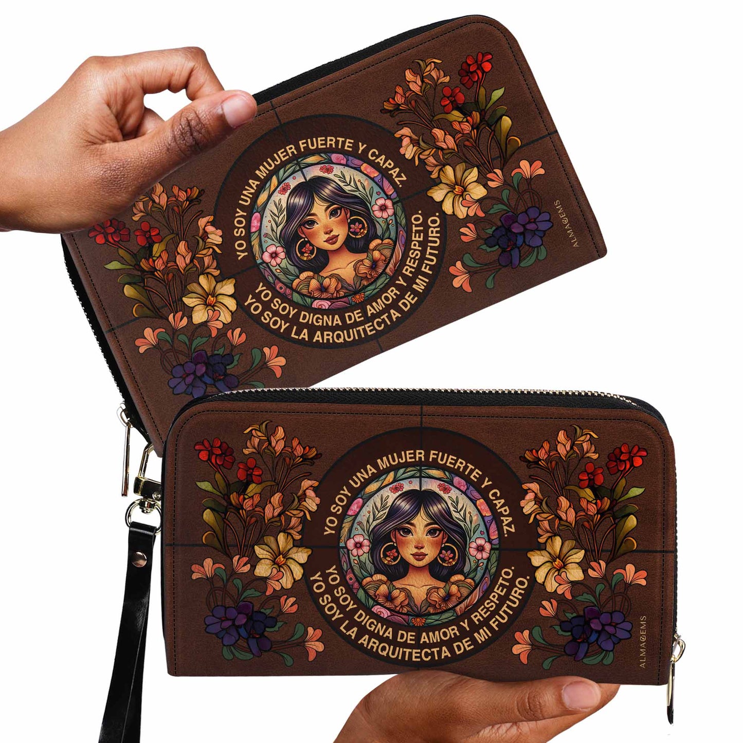 Mujer Fuerte Y Capaz - Women Leather Wallet - HG08WL