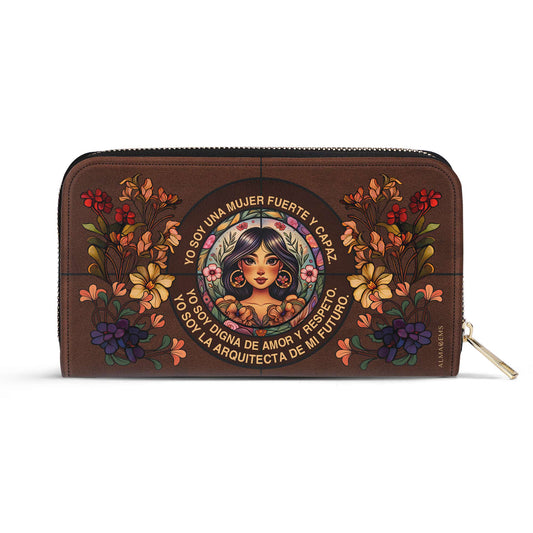 Mujer Fuerte Y Capaz - Women Leather Wallet - HG08WL