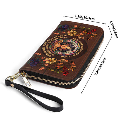 Mujer Fuerte Y Capaz - Women Leather Wallet - HG08WL