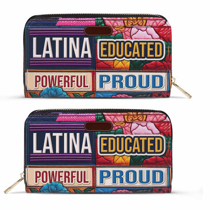 Educated Powerful Proud - Women Leather Wallet - HG29WL