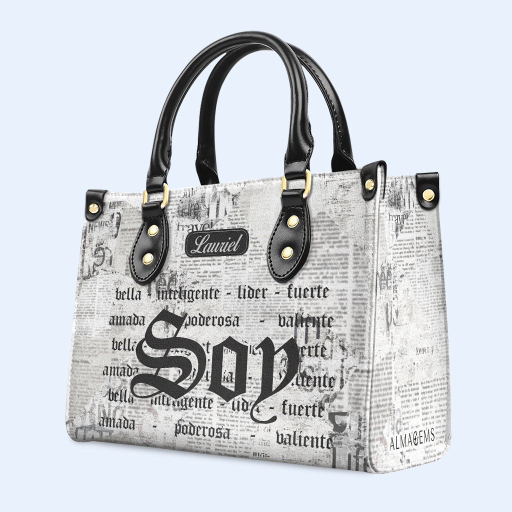 Soy - Personalized Custom Leather Handbag - HG35