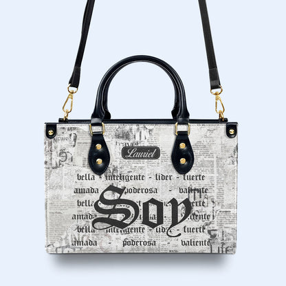 Soy - Personalized Custom Leather Handbag - HG35