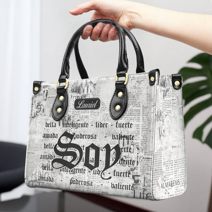 Soy - Personalized Custom Leather Handbag - HG35