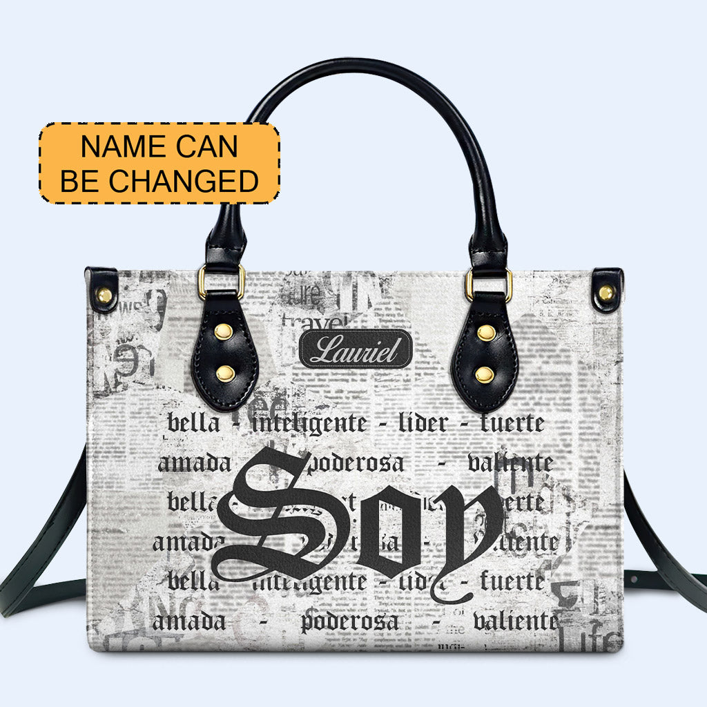 Soy - Personalized Custom Leather Handbag - HG35