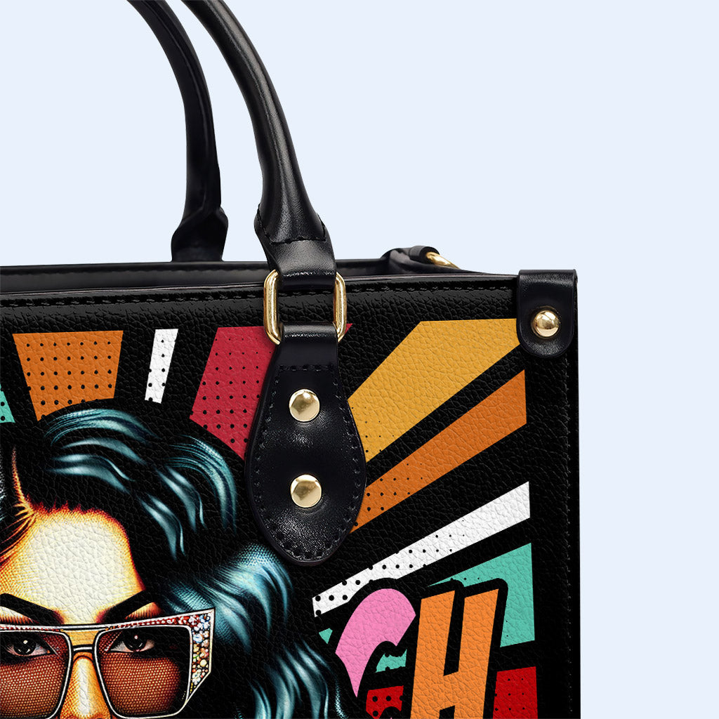 I Said What I Said - Personalized Custom Leather Handbag - HG39