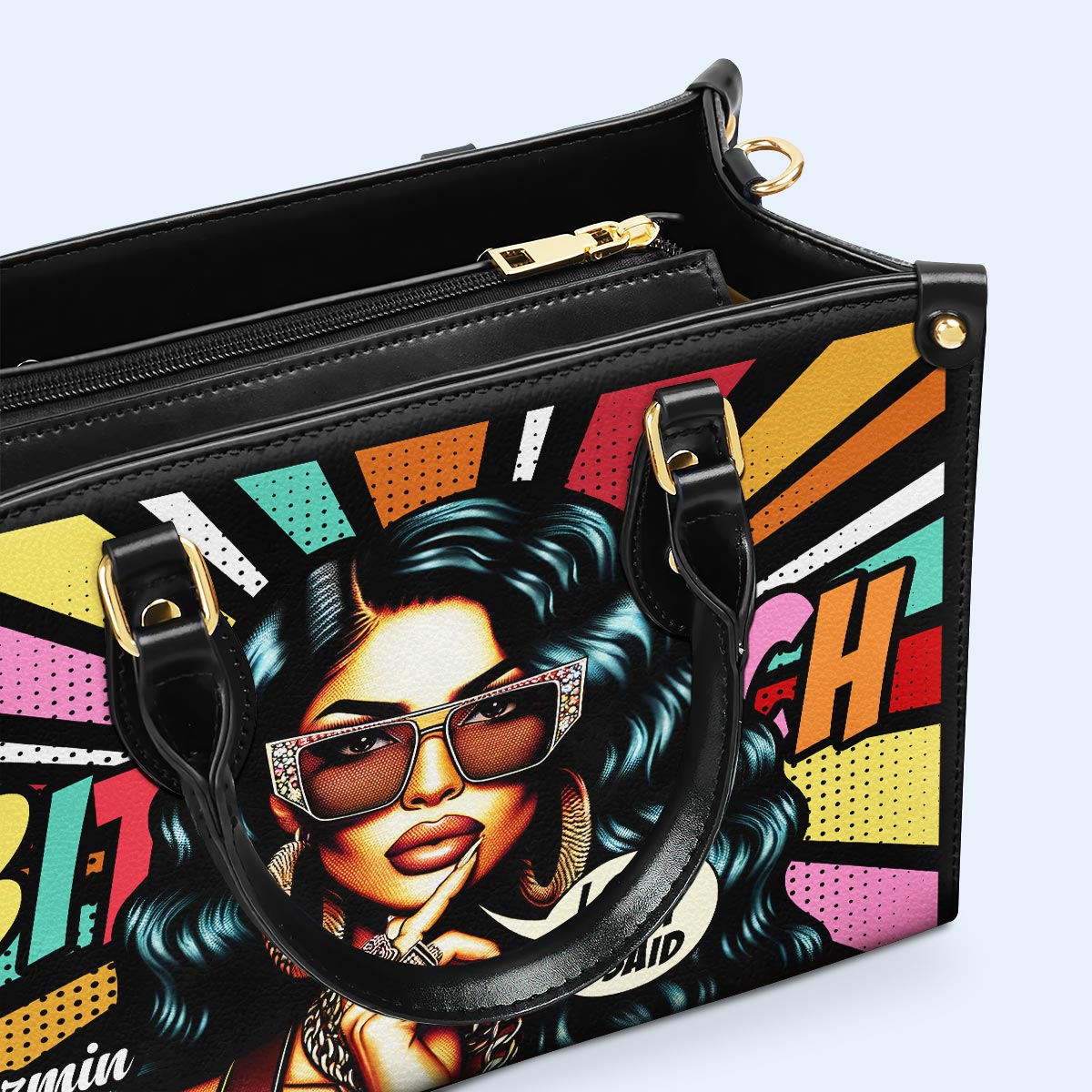 I Said What I Said - Personalized Custom Leather Handbag - HG39