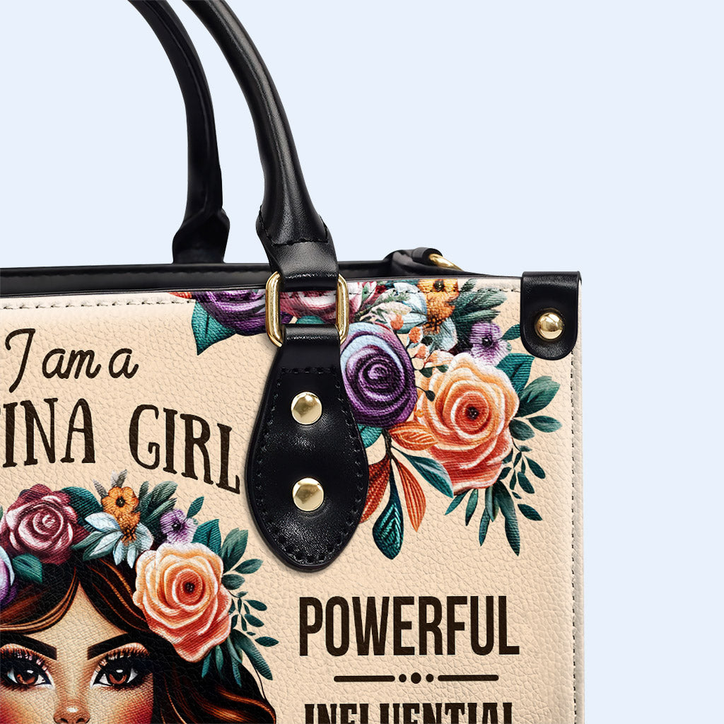 I Am A Latina Girl  - Personalized Custom Leather Handbag - HG48