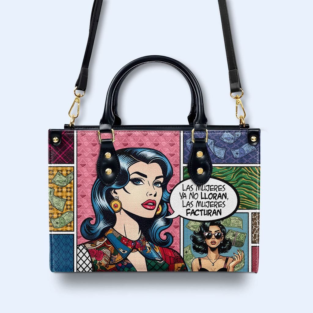 Las Mujeres Facturan - Personalized Custom Leather Handbag - HG51