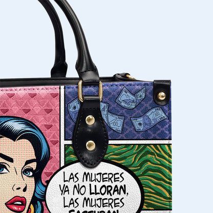 Las Mujeres Facturan - Personalized Custom Leather Handbag - HG51