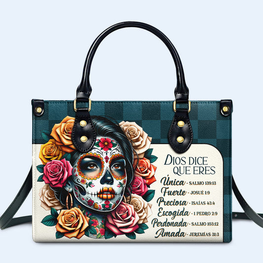 Dios Dice Que Eres - Personalized Custom Leather Handbag - HG64