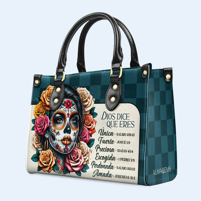 Dios Dice Que Eres - Personalized Custom Leather Handbag - HG64