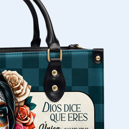 Dios Dice Que Eres - Personalized Custom Leather Handbag - HG64