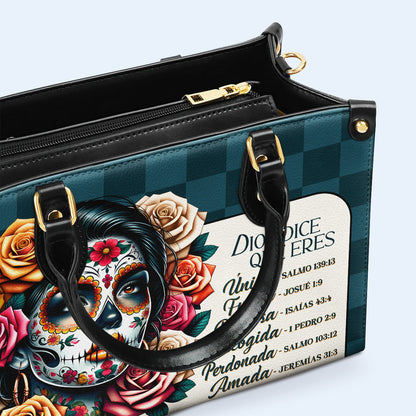 Dios Dice Que Eres - Personalized Custom Leather Handbag - HG64