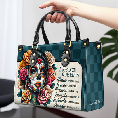 Dios Dice Que Eres - Personalized Custom Leather Handbag - HG64