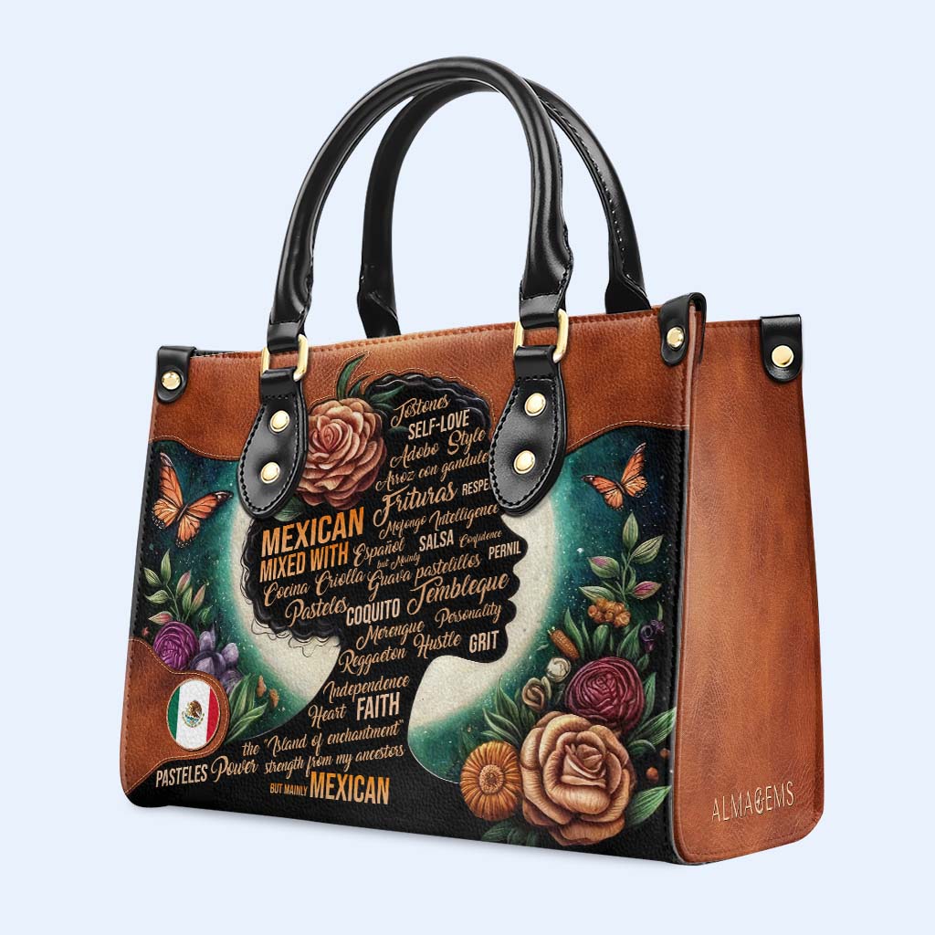 Hispanic Mixed With ... - Personalized Custom Leather Handbag - HS018_HB