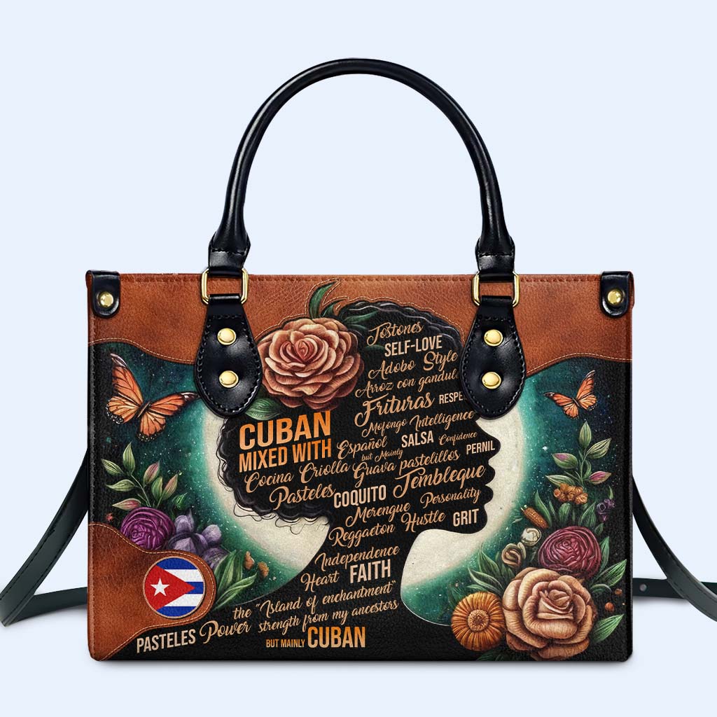 Hispanic Mixed With ... - Personalized Custom Leather Handbag - HS018_HB