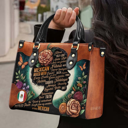 Hispanic Mixed With ... - Personalized Custom Leather Handbag - HS018_HB