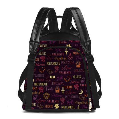 Yo Soy  - Personalized Custom Leather BackPack - HS033_BP