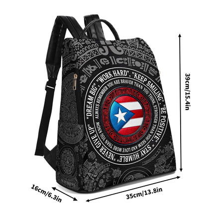 Always Remember You Are Braver Than You Think - Personalized Custom Leather Backpack - HS034_BP