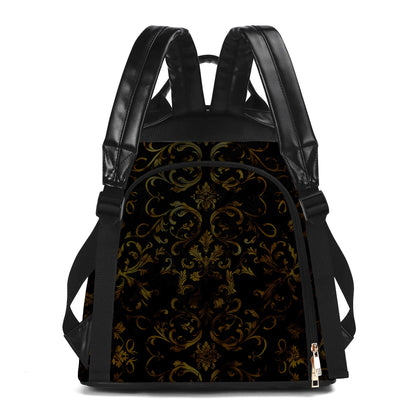 They Whispered To Her You Cannot Withstand The Storm She Whispered Back I Am The Storm - Personalized Custom Leather Backpack - HS047_BP