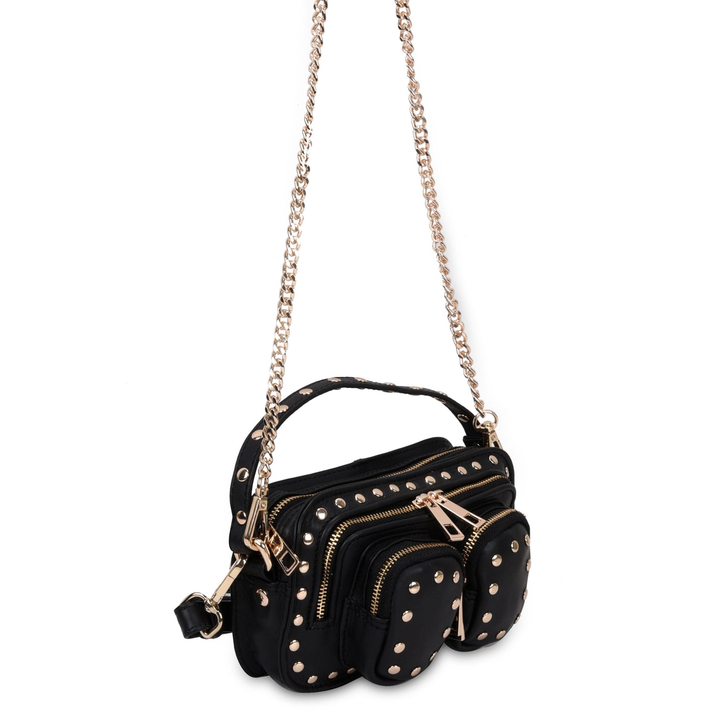 Helena Rivet Pure Black w. Gold