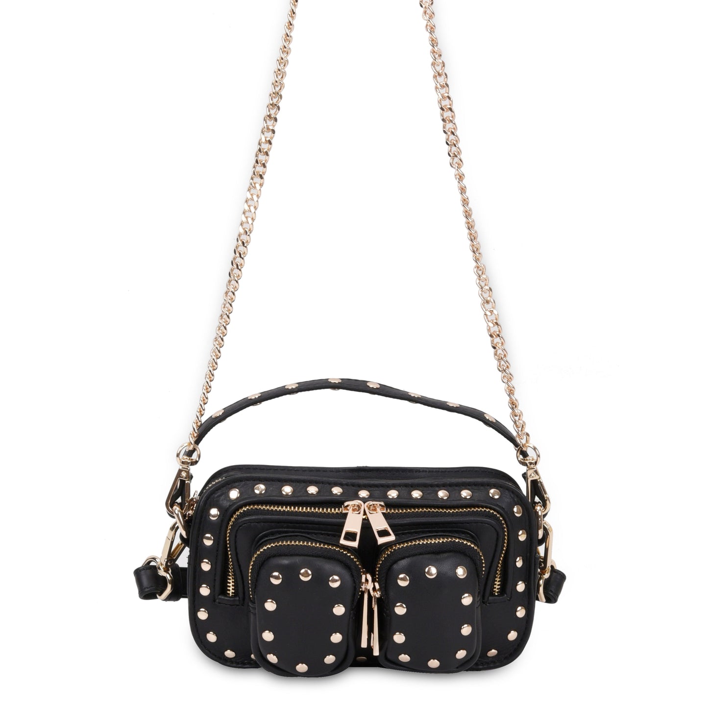 Helena Rivet Pure Black w. Gold