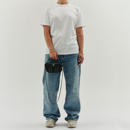 Helena Rivet Washed Black mit Antiksilber